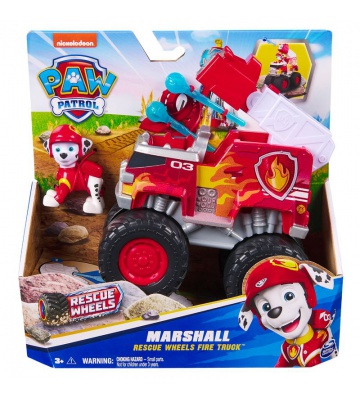 Paw Patrol Rescue Wheels tematiskt fordon Marshall