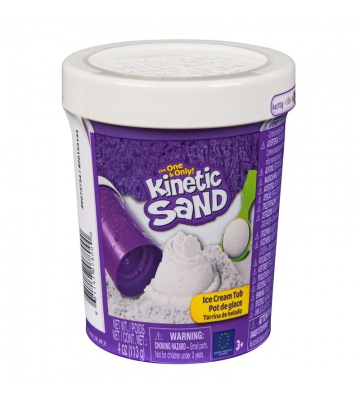 Kinetic Sand vit glass i tub