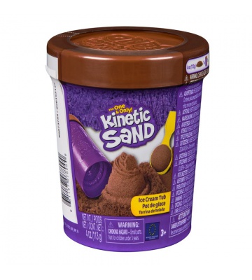 Kinetic Sand brun glass i tub