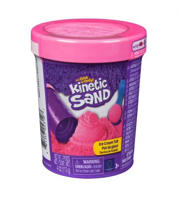 Kinetic Sand rosa glass i tub