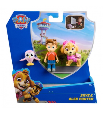 Paw Patrol-figur Skye och Alex Porter