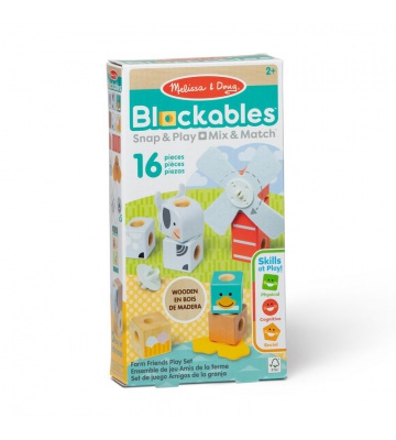 Melissa & Doug Blockables byggsats bondgård