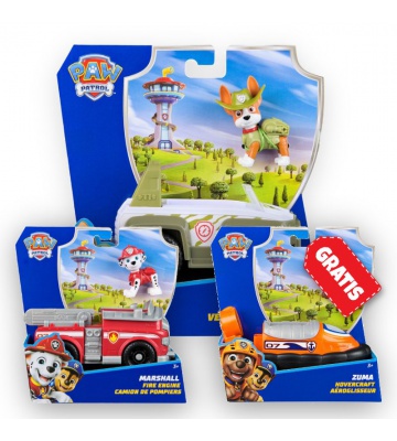 KAMPANJ: Paw Patrol grundläggande fordon Tracker + Marshall + Zuma GRATIS