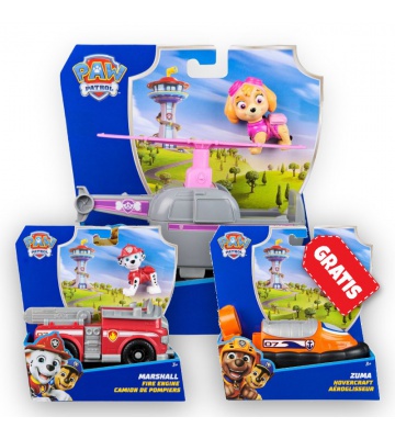 ERBJUDANDE: Paw Patrol grundläggande fordon Skye + Marshall + Zuma GRATIS