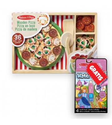 ERBJUDANDE: Melissa & Doug pizza party set + Water WOW magi med vatten sagor GRATIS