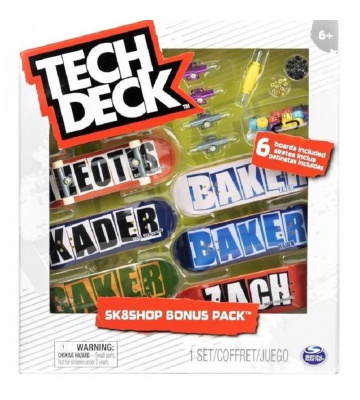 Tech Deck skateshop 6 st med tillbehör Baker