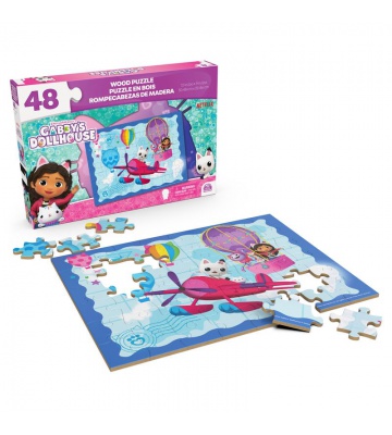 Spin Master Games Gábinins magiska hus träpussel 48 bitar