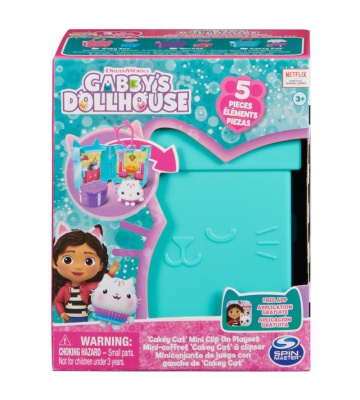 Gábinas magiska dockhus vändbar nyckelring set Cakey