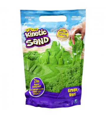 Kinetic Sand förpackning grönt sand 0,9 kg