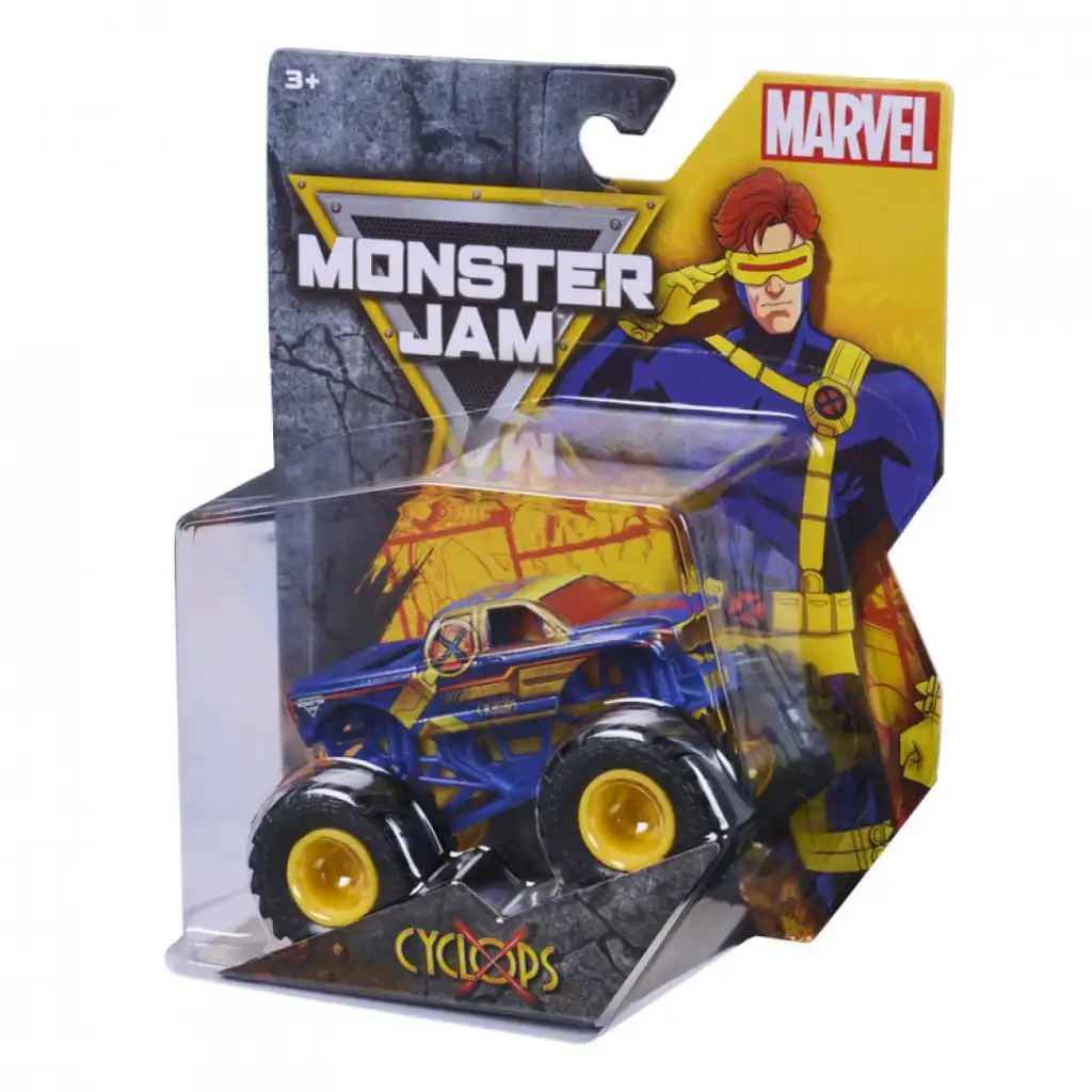 Upplev episka monstertruck-strider i Marvel-stil.