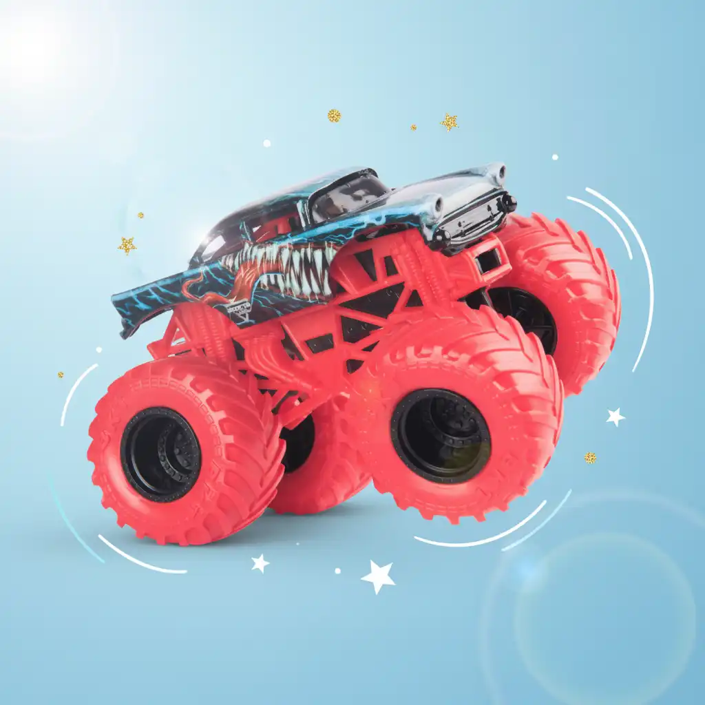 Utöka din samling med den unika Marvel-utgåvan av monster trucks.