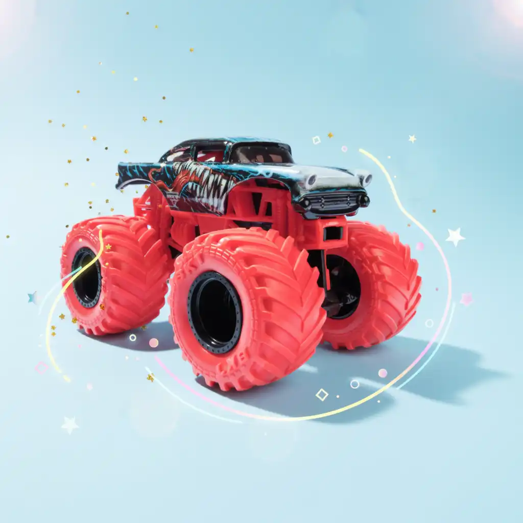 Bli en mästare på stunttrick med Venom-trucken.