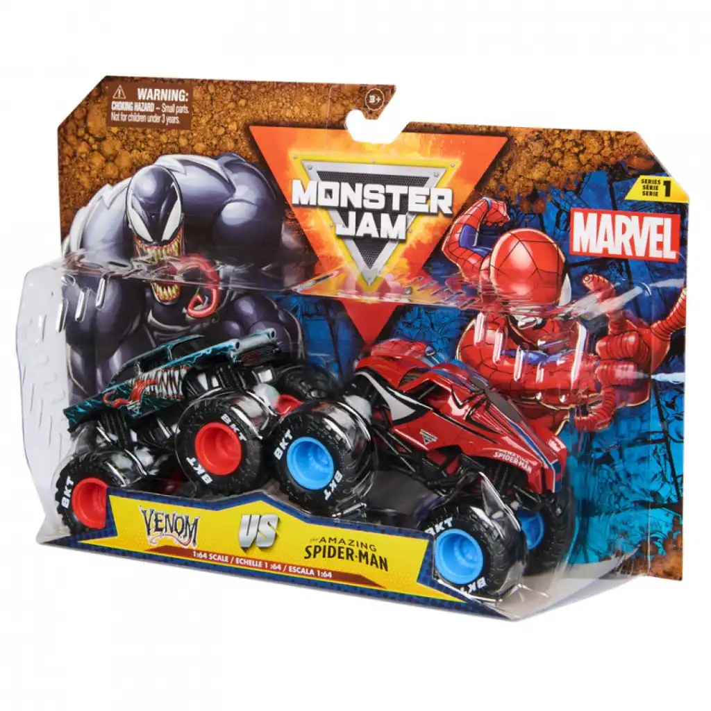 Släpp lös oändlig underhållning med legendariska Marvel-truckar.