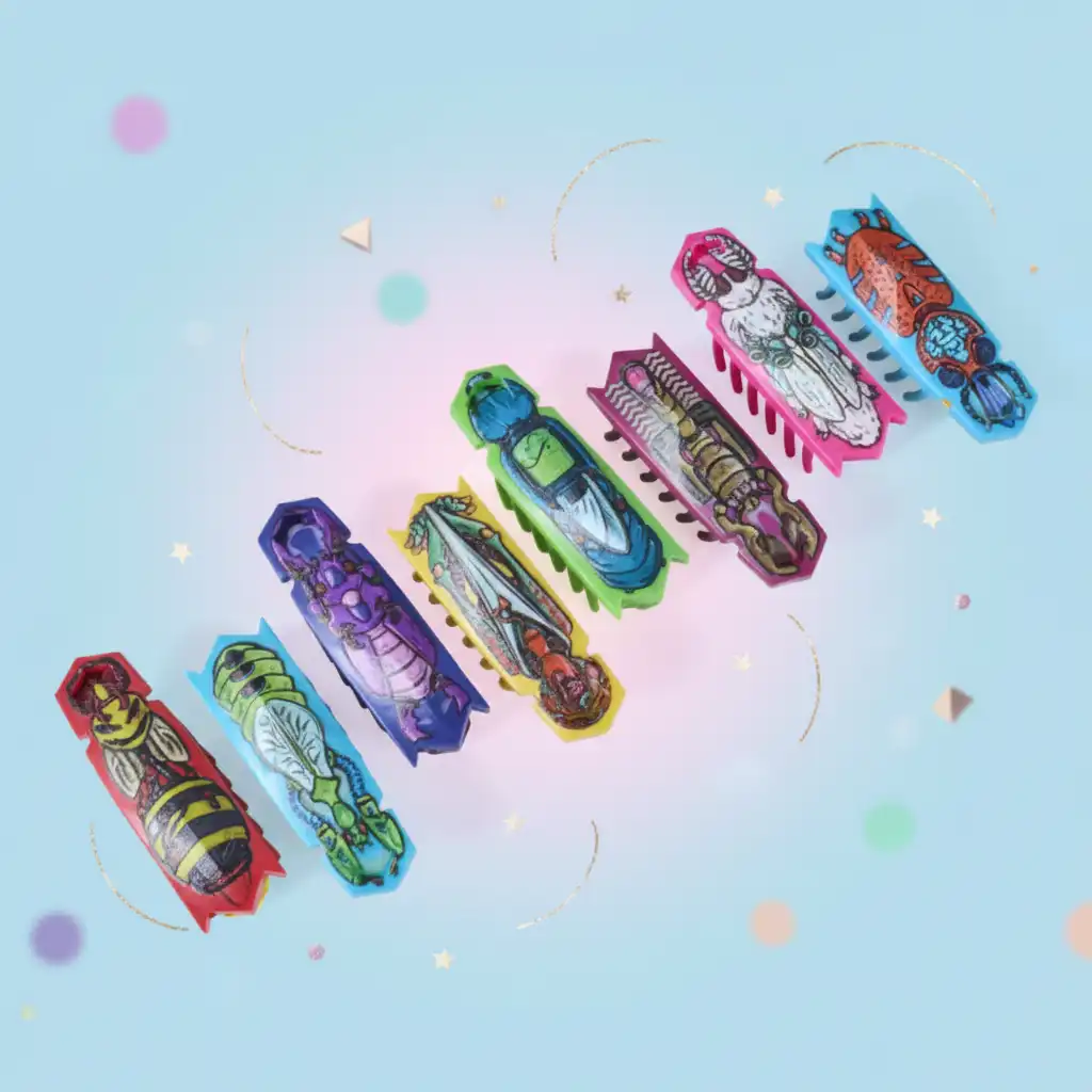 Precisionstillverkning och unik street art-design för varje skalbagge.