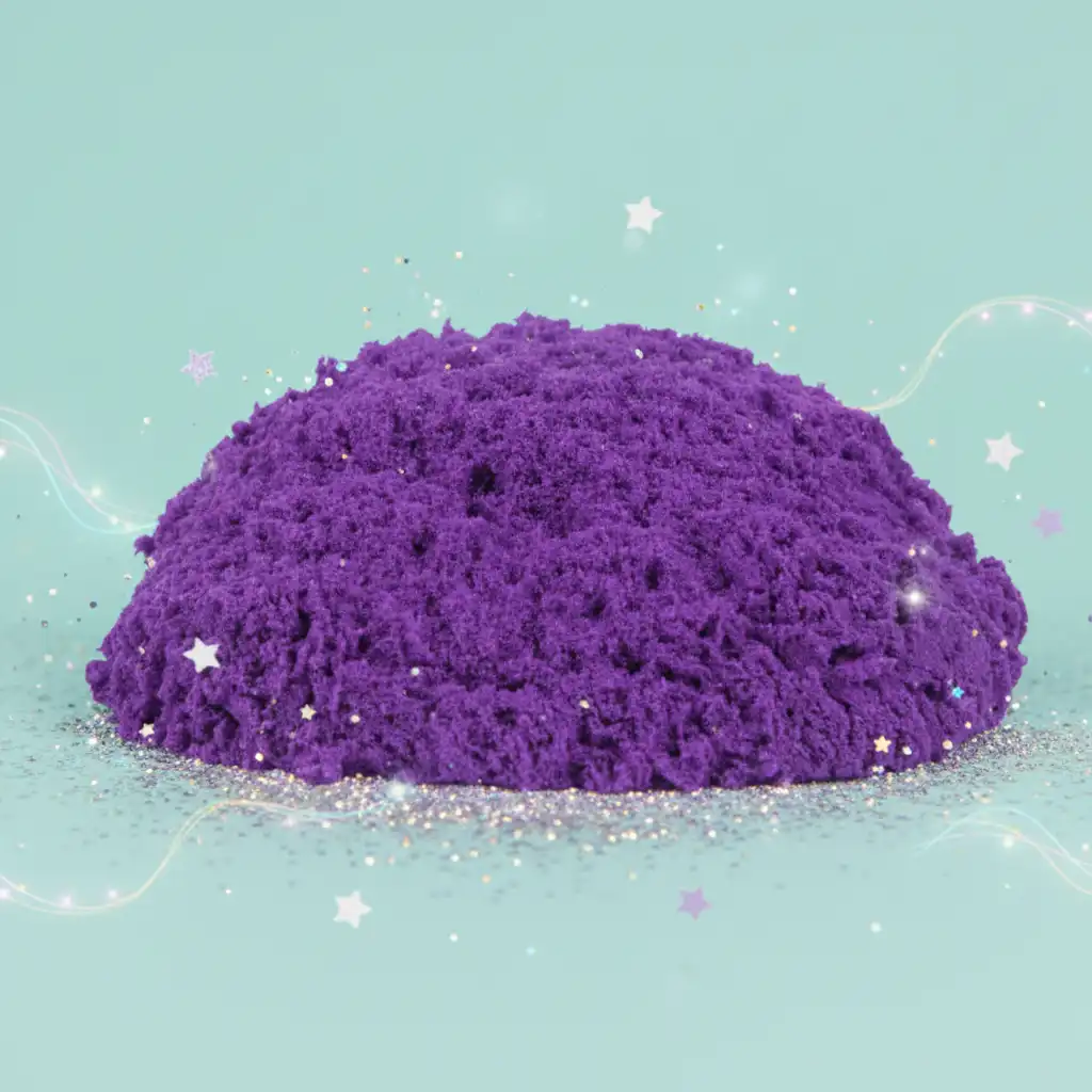 Detailed sand that holds its shape and scent.