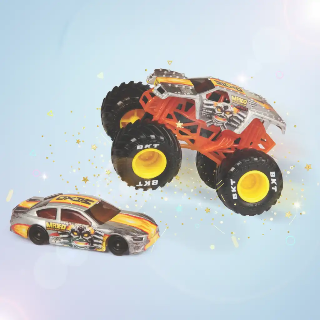 Redo för omedelbara race och stunttrick.