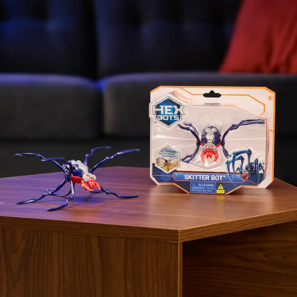 Förstklassig konstruktion och realistisk rörelse hos Hex Bots robotinsekt.