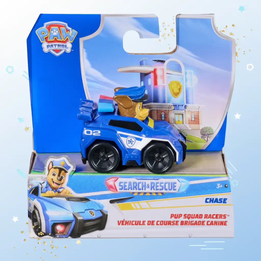 Experience thrilling adventures with the heroic puppy Chase.