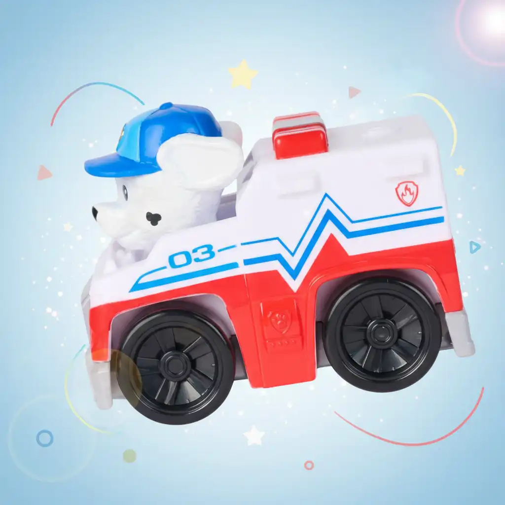 Discover endless possibilities for creative play with a functional rescue vehicle.