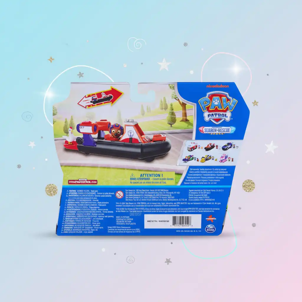 Detailed hovercraft Zuma for authentic play.