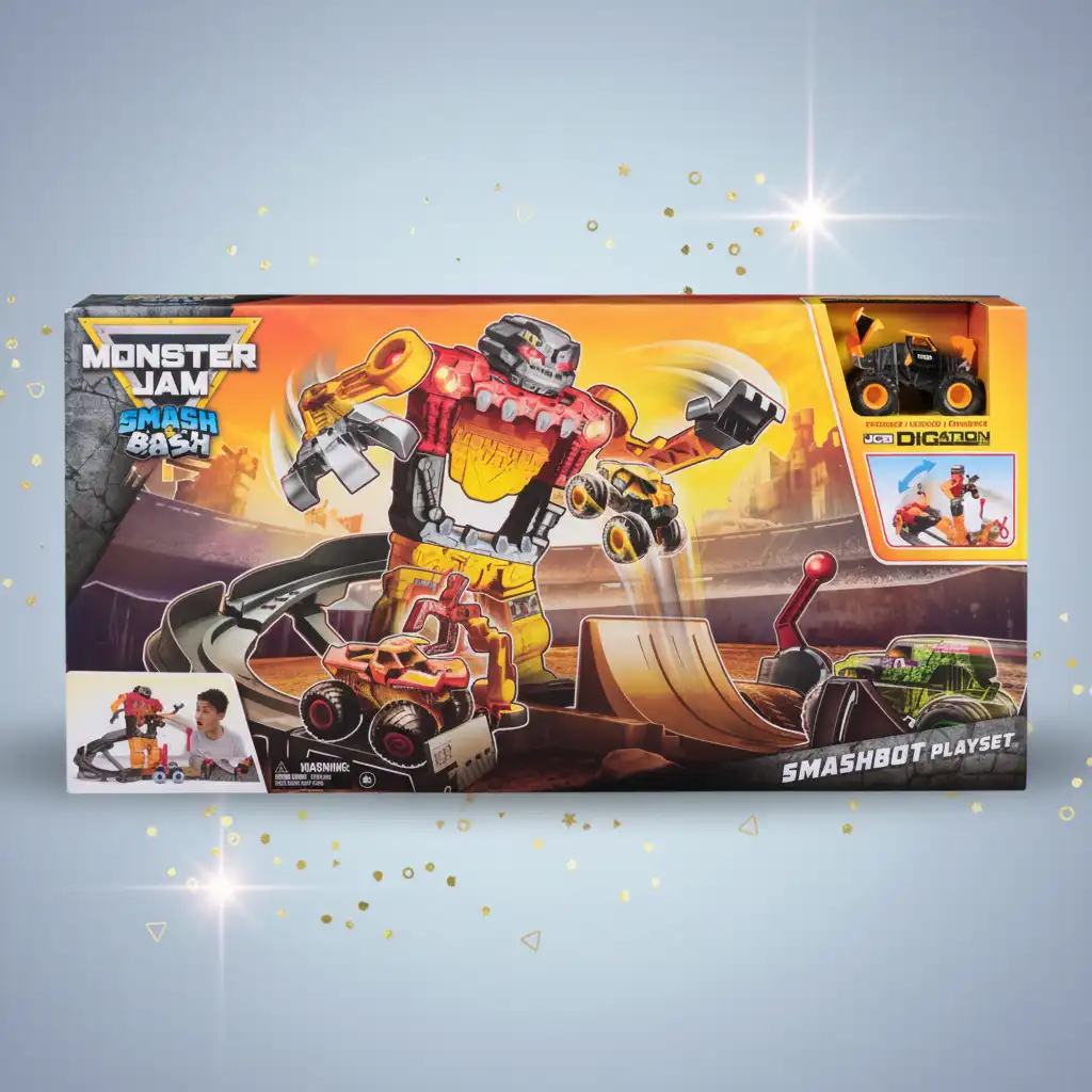Upplev äkta Monster Jam-action full av krossande och krockande!