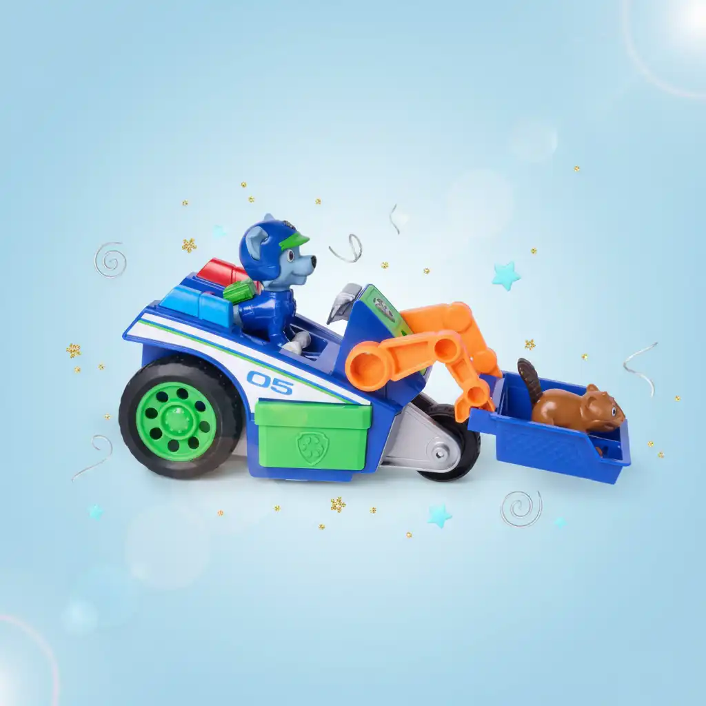 Durable and safe toy ready for everyday rescue actions.
