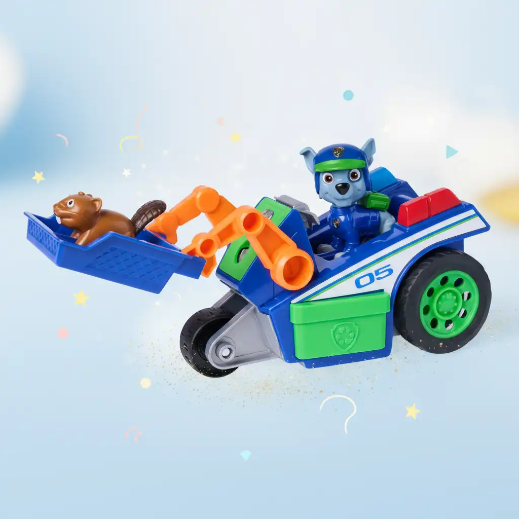 Discover new ways of creative play with the pull-back mechanism.
