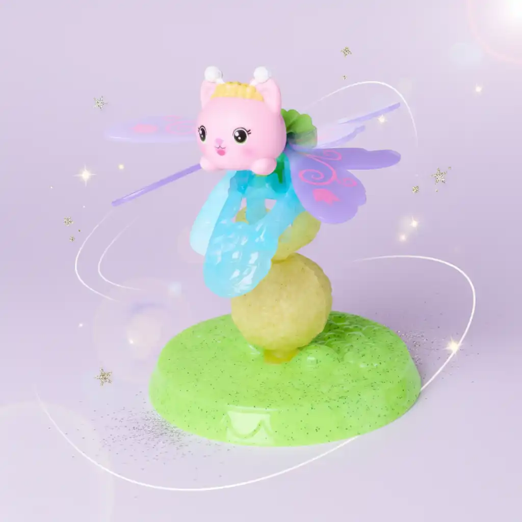 Detailed crafting of the Fairy Cat figure with functional wings.