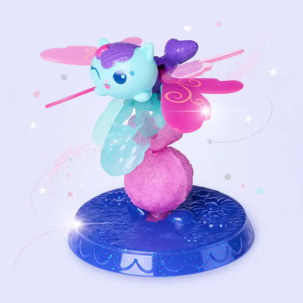 High-quality craftsmanship of the Sjökatten figurine with a functional dandelion stand.