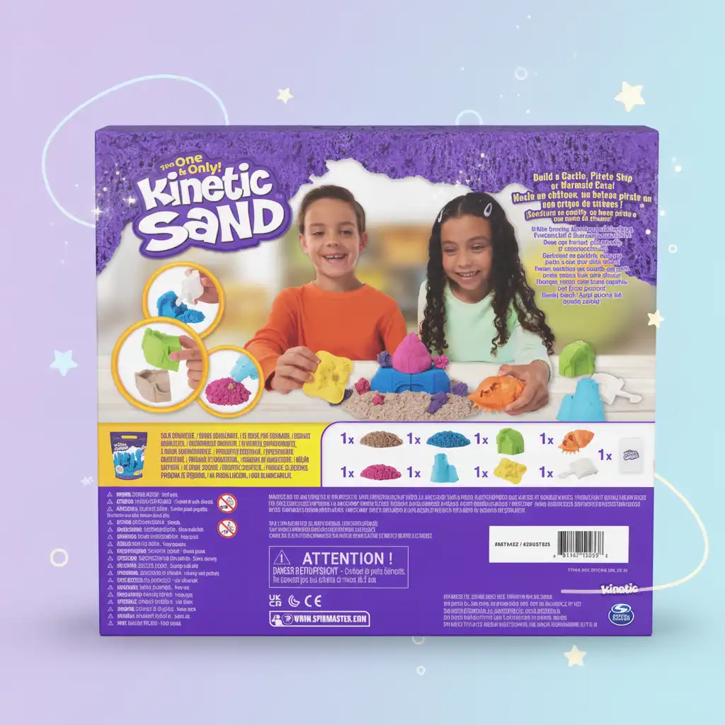 Detaljerade formar för perfekta sandkreationer.
