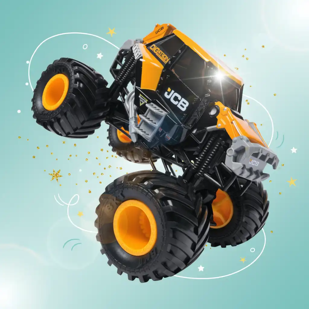 Autentiska detaljer direkt från den officiella Monster Jam-arenan.